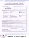 Membrane ACS France Certificate