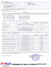 Membrane DM-174 EPDM Certificate